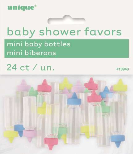 Mini Baby Bottle Toppers - Multi Coloured